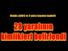 28 yaralnn kimlii tespit edildi