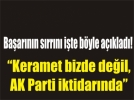 AK Partili siyasiden itiraf!