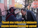 nemli olan istikrarl bir hkmetin yannda belediye bakanl yapmak