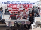 Boluspor taraftarlarndan stand