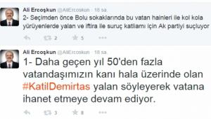 ERCOKUN'DAN, CHP'YE GNDERME!