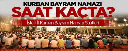 BAYRAM NAMAZI SAATLER