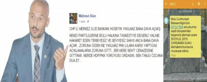 YIKILMAZ, MAHMUT ALAN'DAN DAVACI OLDU