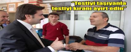 Acemilerle uramayn dedi, vatandaa byle seslendi: