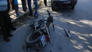 Bolu'da trafik kazas:1 yaral