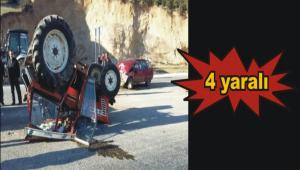 Traktr ve otomobil arpt