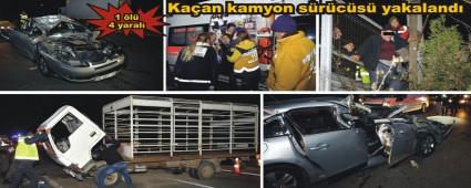 Cenaze yolunda trafik kazas