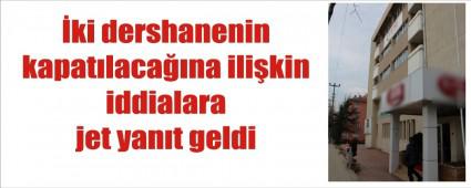 Dershanelerle ilgili jet aklama