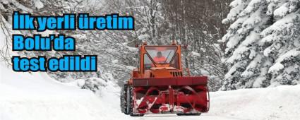 Kar rotatifi Bolu'da test edildi