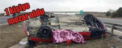 Spor araba takla att