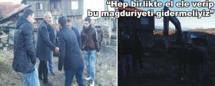 YANGINZEDE KYLLERE CHP'DEN ZYARET