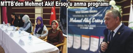 Mehmet Akif Ersoy'u Anma programna katld