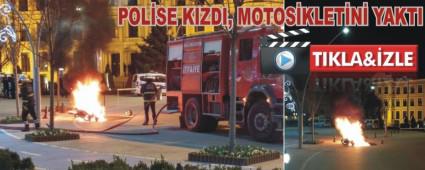 KENT MEYDANINDA MOTOSKLETN YAKTI