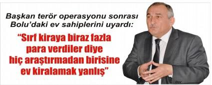 Bakan ev sahiplerine seslendi