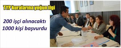 200 kiilik kadroya 1000 kii bavurdu