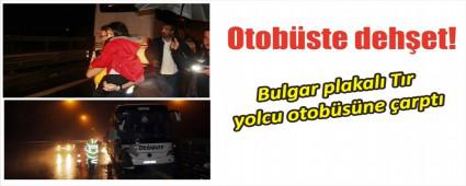 Yolcu otobsnde dehet