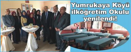 Yumrukaya Ky ilkretim Okulu niversite rencileri tarafndan yenilendi!