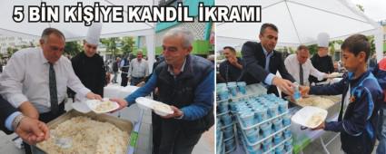 Bolu Belediyesi'nden 5 bin kiiye kandil ikram