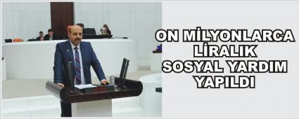 On milyonlarca liralk sosyal yardm yapld