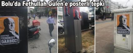 Bolu'da Fethullah Glen'e posterli tepki