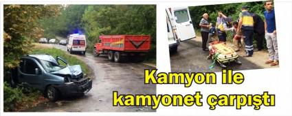 Kamyon ile kamyonet arpt