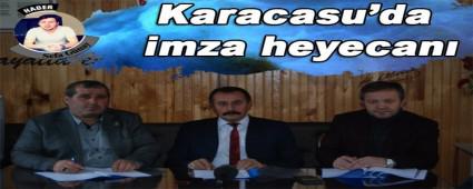 Karacasu'da imza heyecan