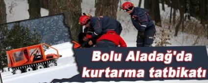 Bolu Alada'da kurtarma tatbikat