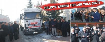 HALEP'E YARDIM TIR'LARI YOLA IKTI