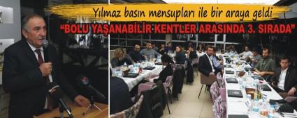 Ylmaz basn mensuplar ile bir araya geldi