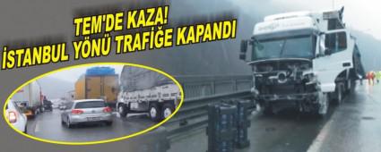 Damacana ykl TIR bariyerlere arpt...