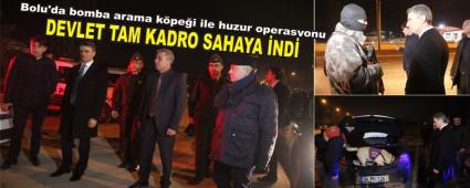 Bolu'da bomba arama kpei ile huzur operasyonu