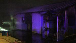 Bolu'da kan yangnda hal ykama dkkan kl oldu