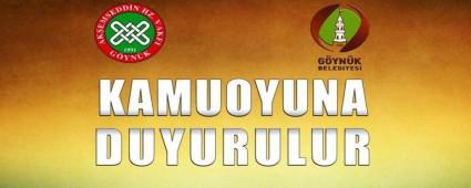 GYNK'TEN KAMUOYU AIKLAMASI