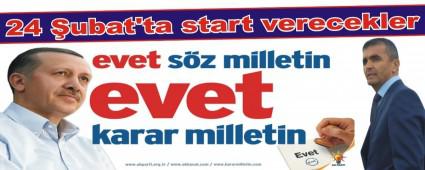 24 ubat'ta start verecekler