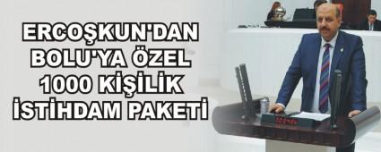 ERCOKUN'DAN BOLU'YA ZEL 1000 KLK STHDAM PAKET