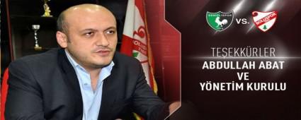 ABDULLAH ABAT VE YNETMNDEN BOLUSPOR'A TAM DESTEK