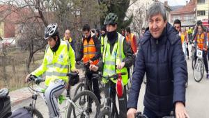 Bisikletseverler Seben'de bulutu