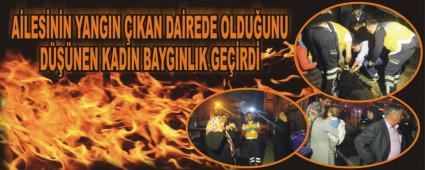 Bolu'da kan yangn panie neden oldu