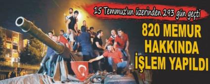 820 MEMUR HAKKINDA LEM YAPILDI