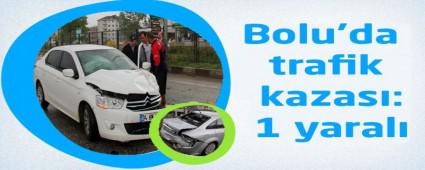 Bolu'da trafik kazas: 1 yaral
