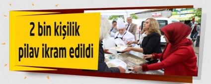 2 bin kiilik pilav ikram edildi