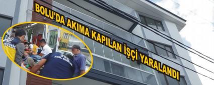 BOLU'DA AKIMA KAPILAN  YARALANDI