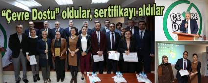 evre Dostu oldular, sertifikay aldlar