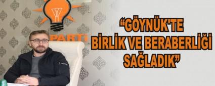 Gynk'te birlik ve beraberlii saladk