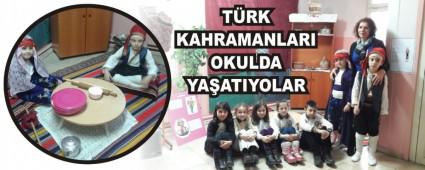 TRK KAHRAMANLARI OKULDA YAATIYORLAR