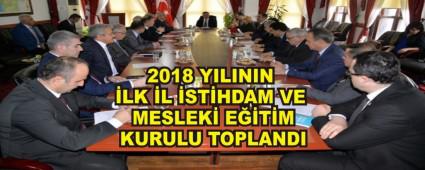 2018 YILININ LK L STHDAM VE MESLEK ETM KURULU TOPLANDI