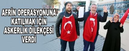 AFRN OPERASYONUNA KATILMAK N ASKERLK DLEKES VERD