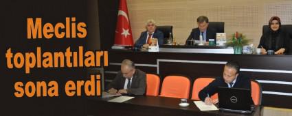 Meclis toplantlar sona erdi