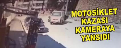 MOTOSKLET KAZASI KAMERAYA YANSIDI