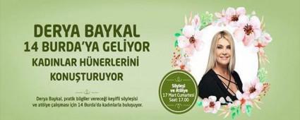 Derya Baykal 14 Burda'da kadnlarla bir araya geliyor